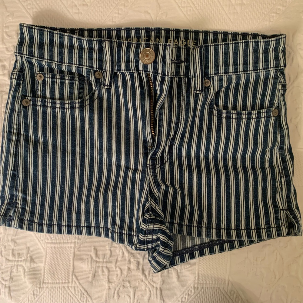 American eagle striped shorts size 2